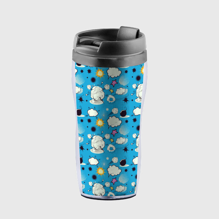 Термокружка-непроливайка Поп-арт фото