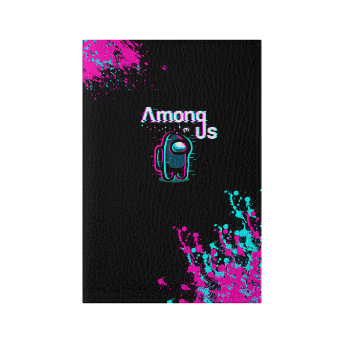 Обложка для паспорта матовая кожа Among Us фото