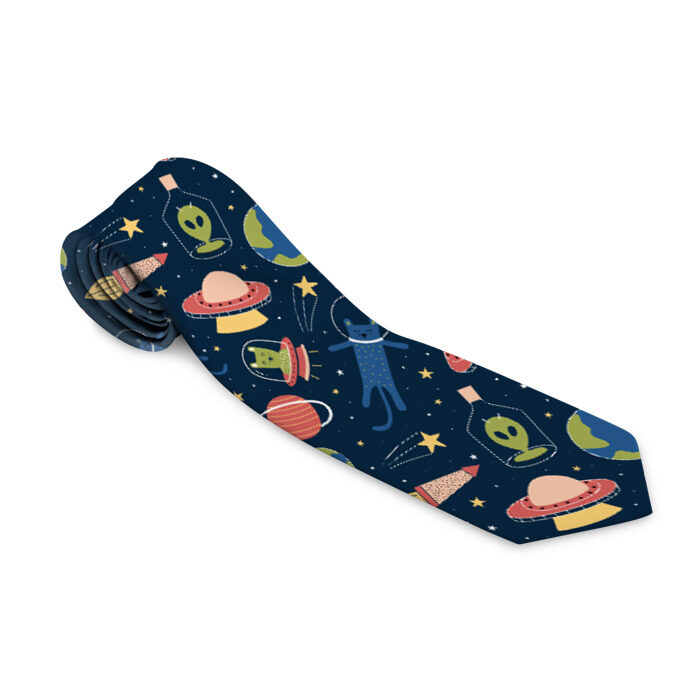 Галстук 3D Космические будни фото