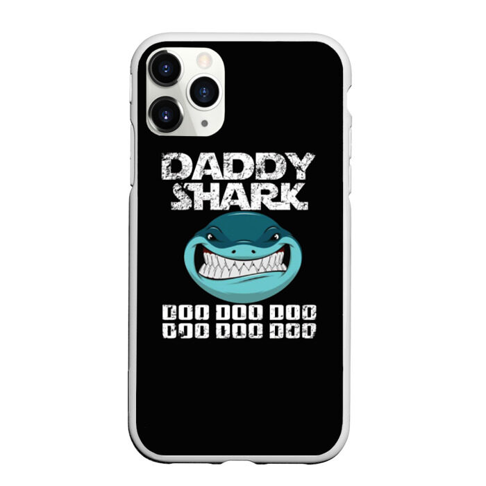 Чехол для iPhone 11 Pro матовый Daddy shark фото