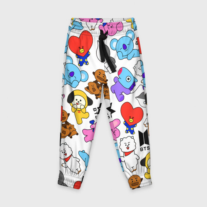 Детские брюки 3D BTS / BT21 фото