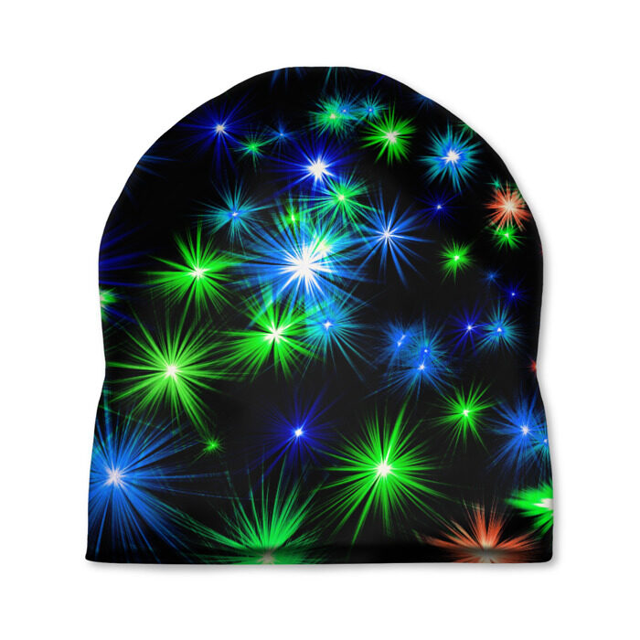 Шапка 3D Уносящиеся огоньки фото