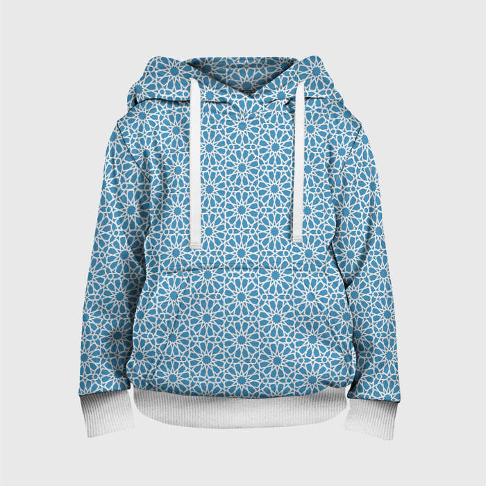 Детская толстовка 3D Снежинки | Узоры фото