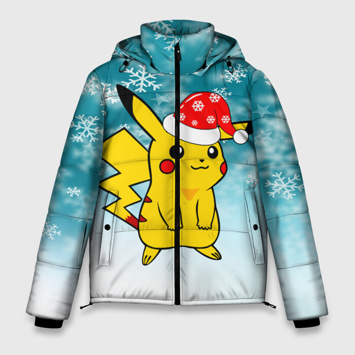 Мужская зимняя куртка 3D New Year Pika фото