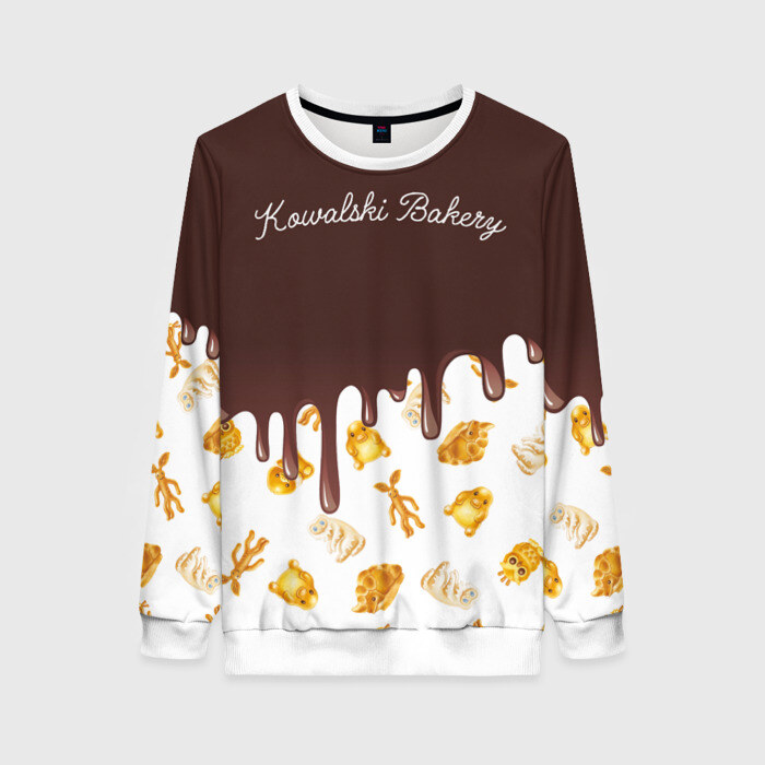 Женский свитшот 3D Kowalski Cookie in Chocolate фото
