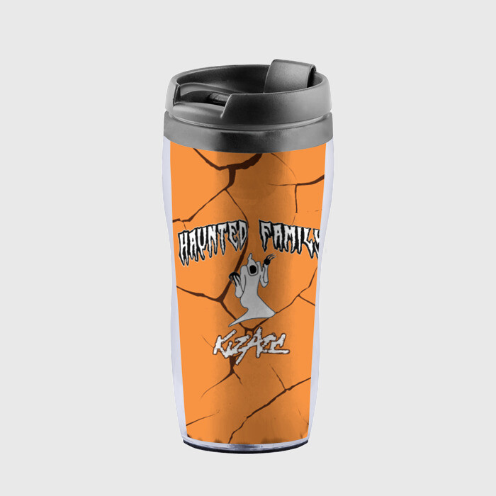 Термокружка-непроливайка Haunted Family (лейбл Kizaru) фото