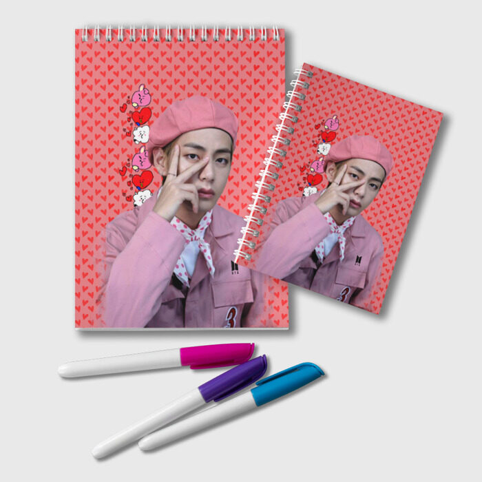 Блокнот BTS. Ким Тэ Хён фото