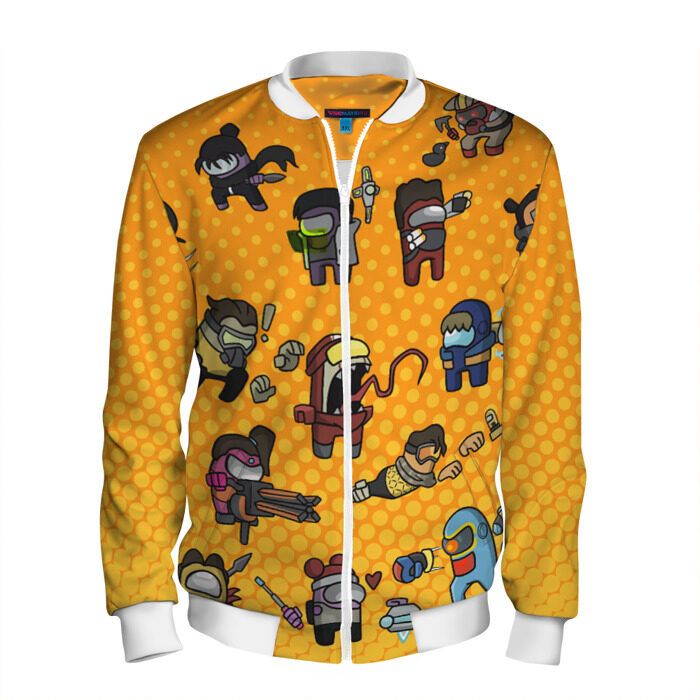 Мужской бомбер 3D Among Us фото