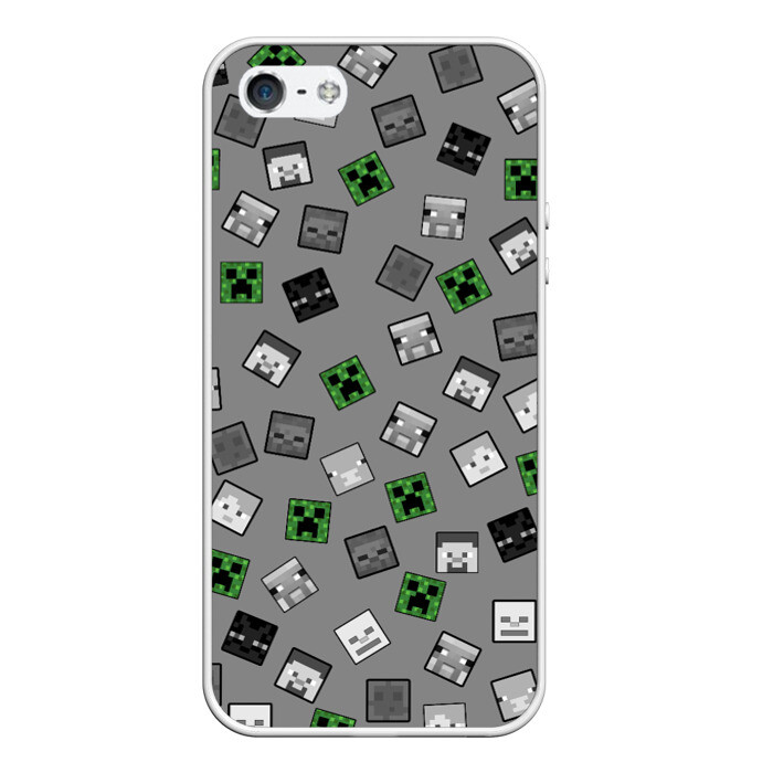 Чехол для iPhone 5/5S матовый Minecraft фото