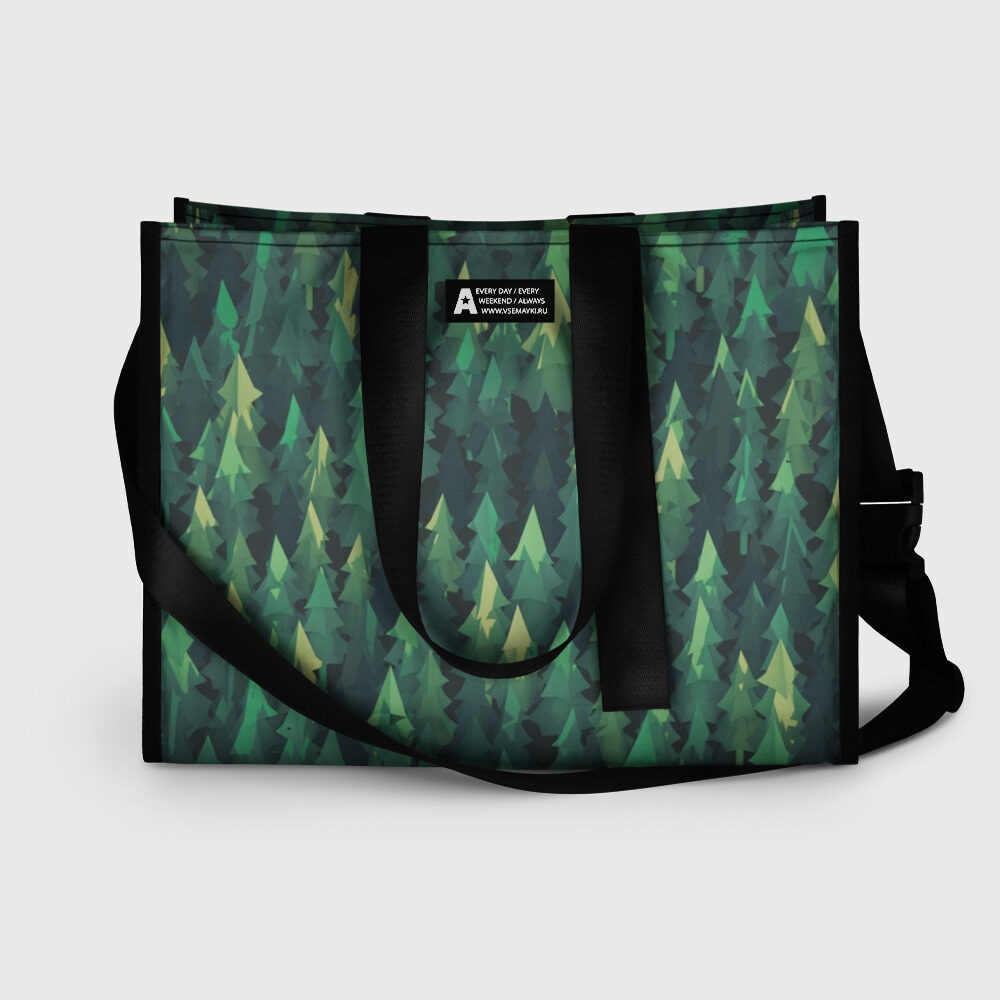 Сумка-шоппер 3D елки фото