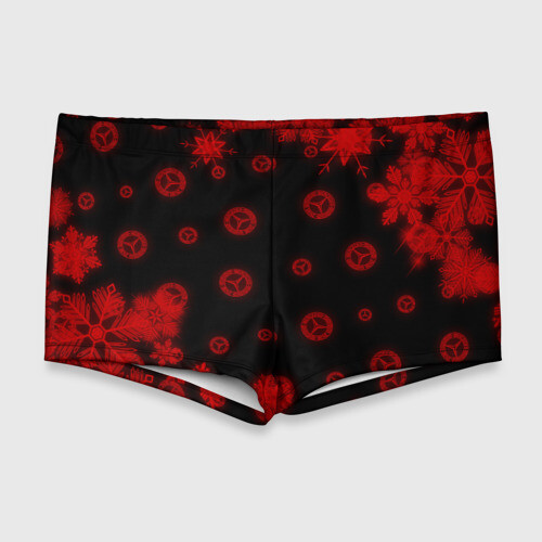 Мужские купальные плавки 3D MERCEDES - Snow фото