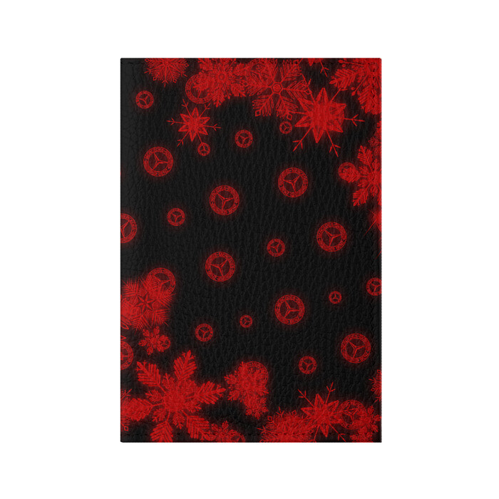 Обложка для паспорта матовая кожа MERCEDES - Snow фото