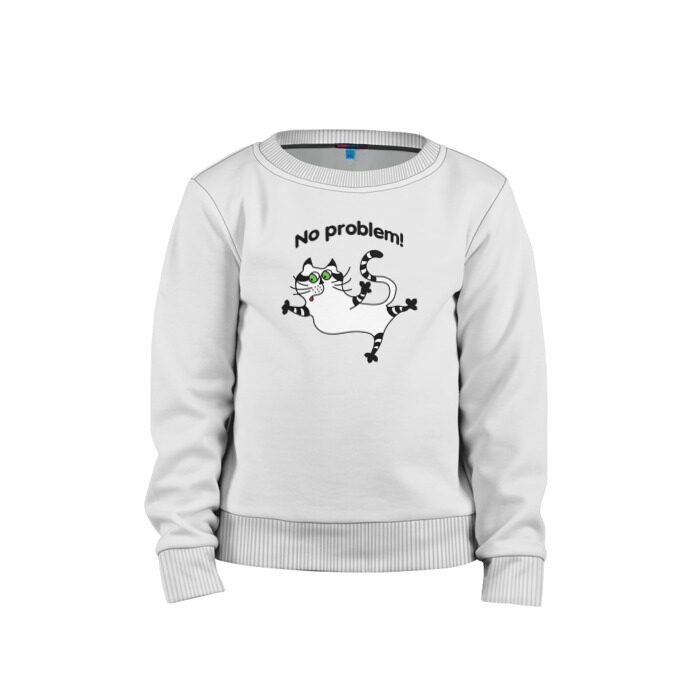 Детский свитшот хлопок No problem фото