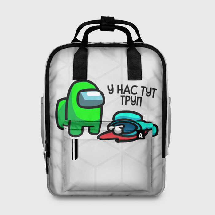 Женский рюкзак 3D among us фото