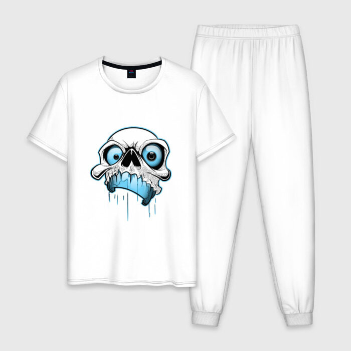 Мужская пижама хлопок Опасная голова фото