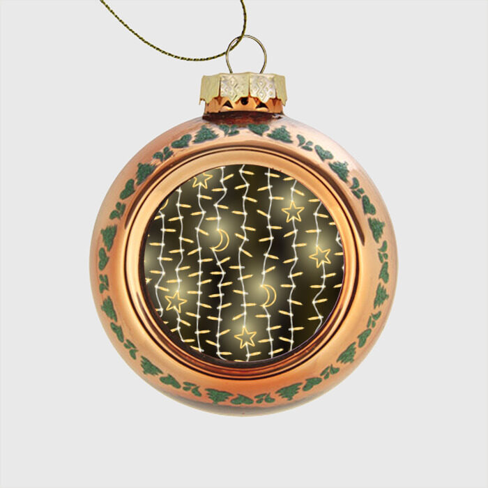 Стеклянный ёлочный шар Золотая Гирлянда фото