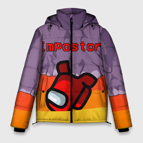 Мужская зимняя куртка 3D AMONG US фото