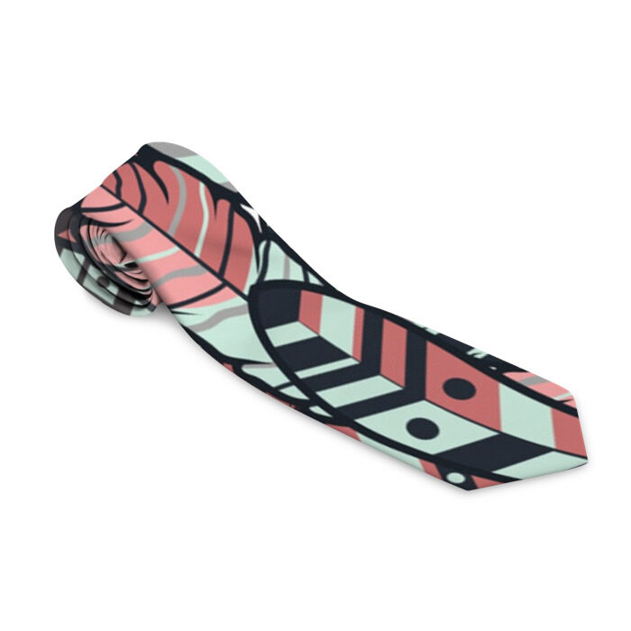 Галстук 3D Индейские перья фото