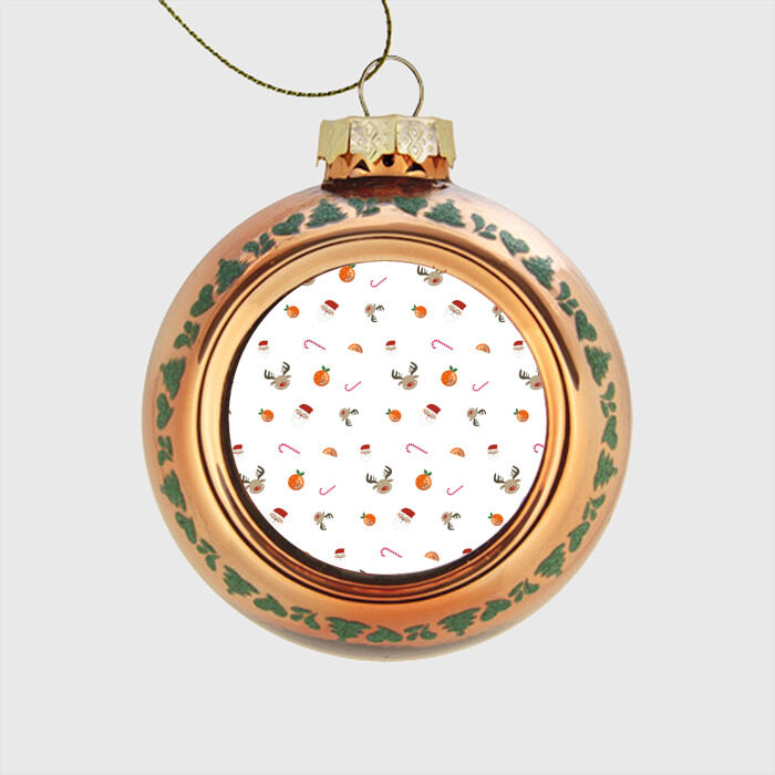 Стеклянный ёлочный шар рождество | новый год фото