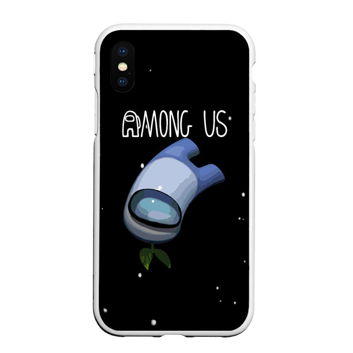 Чехол для iPhone XS Max матовый AMONG US фото