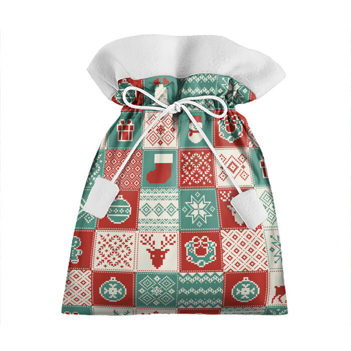 Подарочный 3D мешок Винтажное Рождество фото