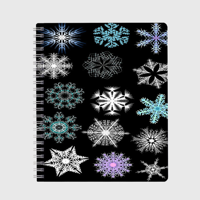Тетрадь Снежинки фото