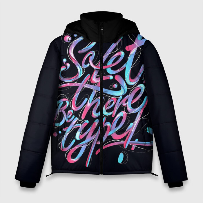 Мужская зимняя куртка 3D So Let there be type фото