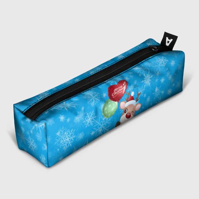 Пенал 3D НОВОГОДНИЙ ОЛЕНЬ фото
