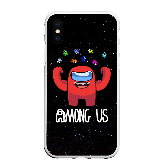 Чехол для iPhone XS Max матовый AMONG US фото