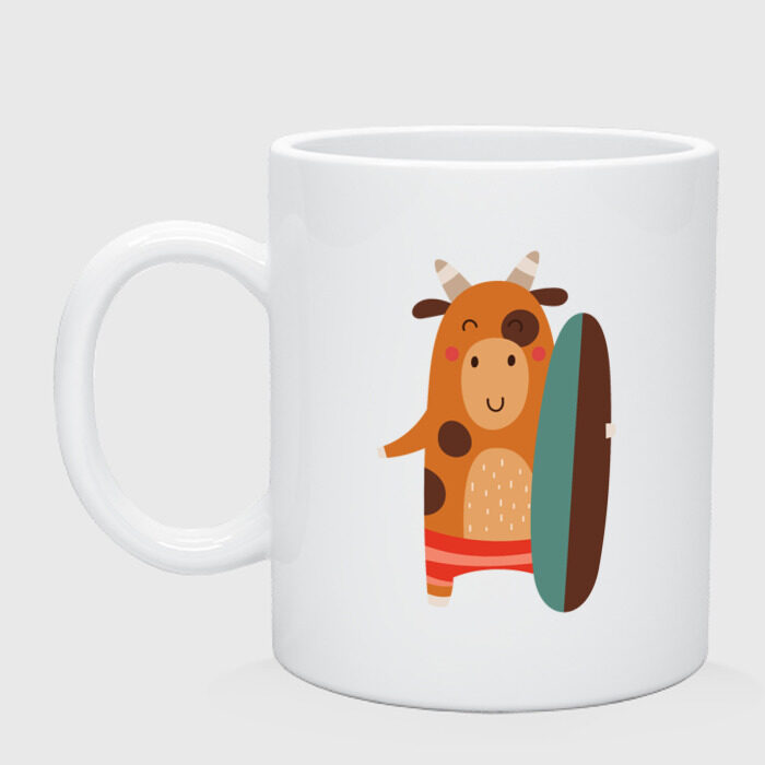 Кружка Веселый бык фото