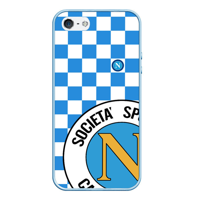 Чехол для iPhone 5/5S матовый Форма Наполи - Марадона 10 фото