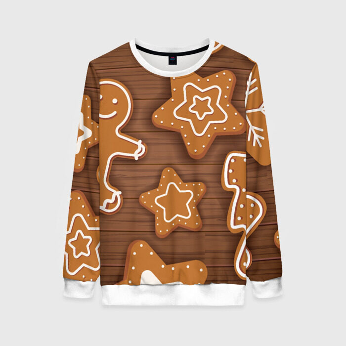 Женский свитшот 3D Печеньки фото