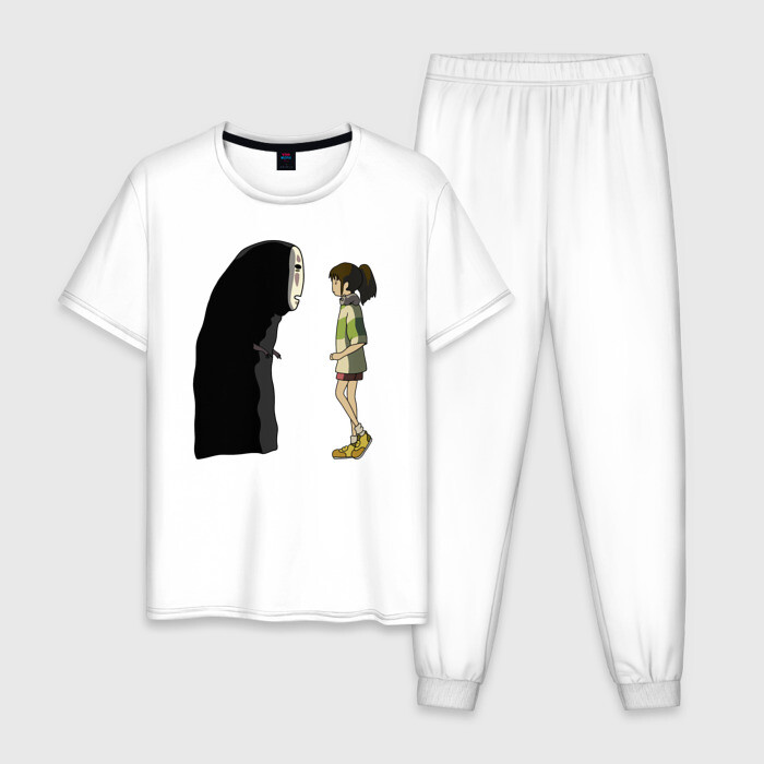 Мужская пижама хлопок Каонаси и Тихиро фото