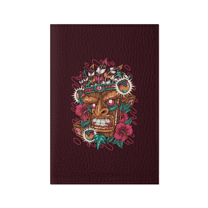 Обложка для паспорта матовая кожа Crash Bandicoot фото