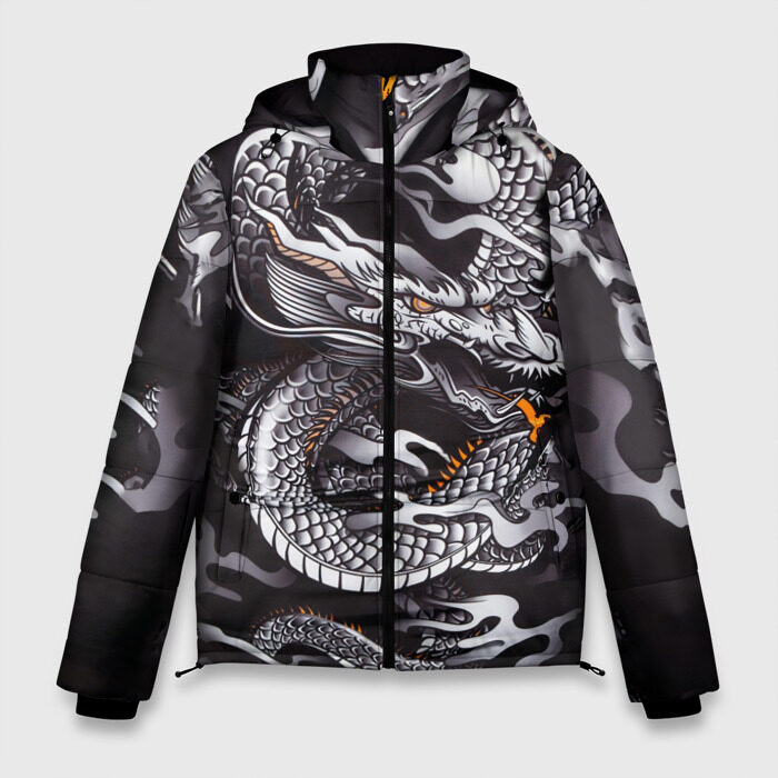 Мужская зимняя куртка 3D Самурай фото