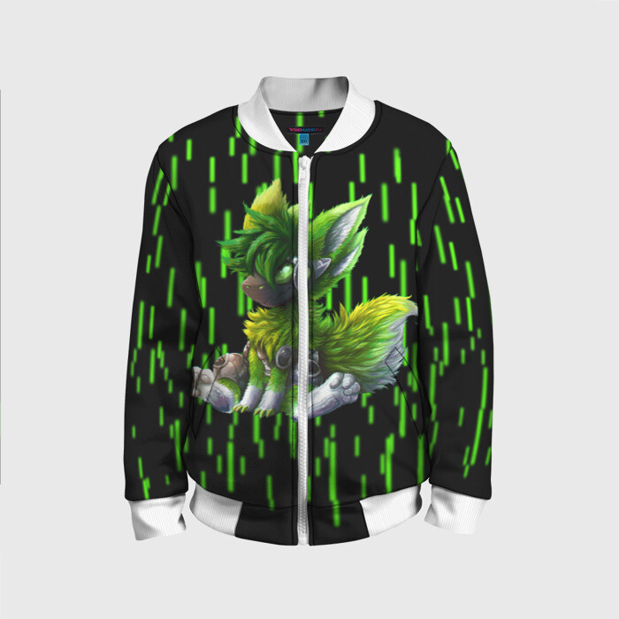 Детский бомбер 3D Protogen music фото