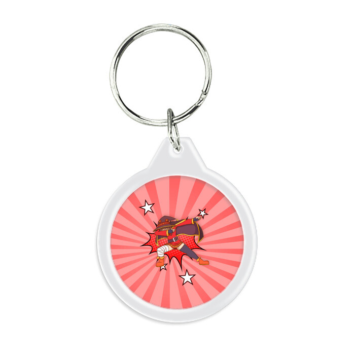 Брелок круглый Megumin Dabbing фото