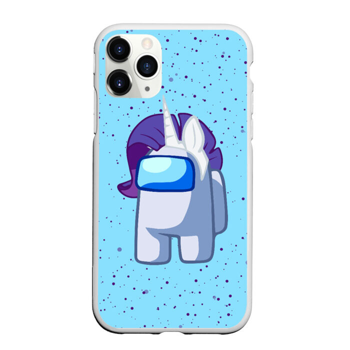 Чехол для iPhone 11 Pro матовый AMONG US - ЕДИНОРОГ фото