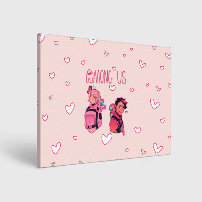Холст прямоугольный Among Us фото