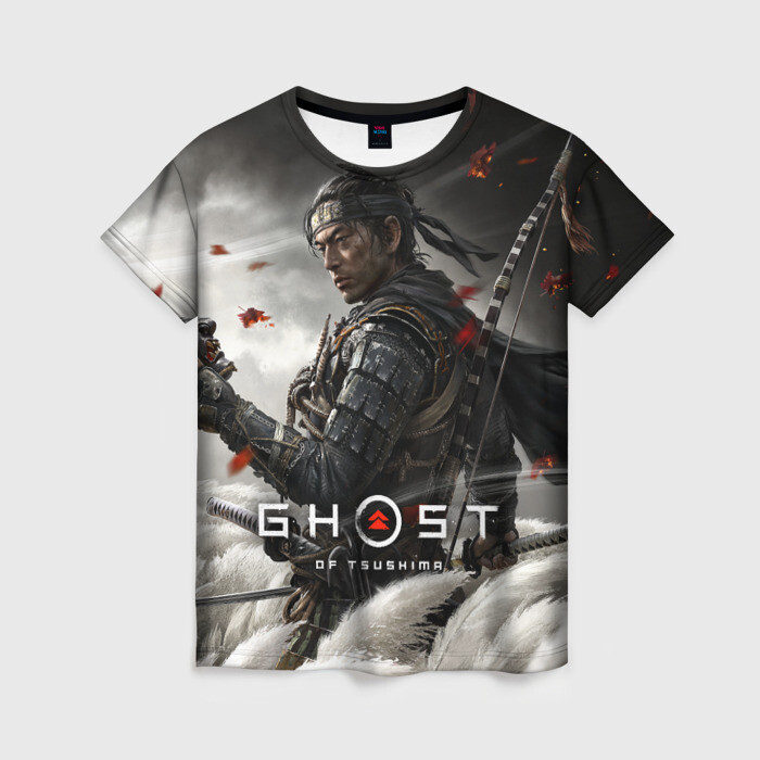 Женская футболка 3D Ghost of Tsushima фото