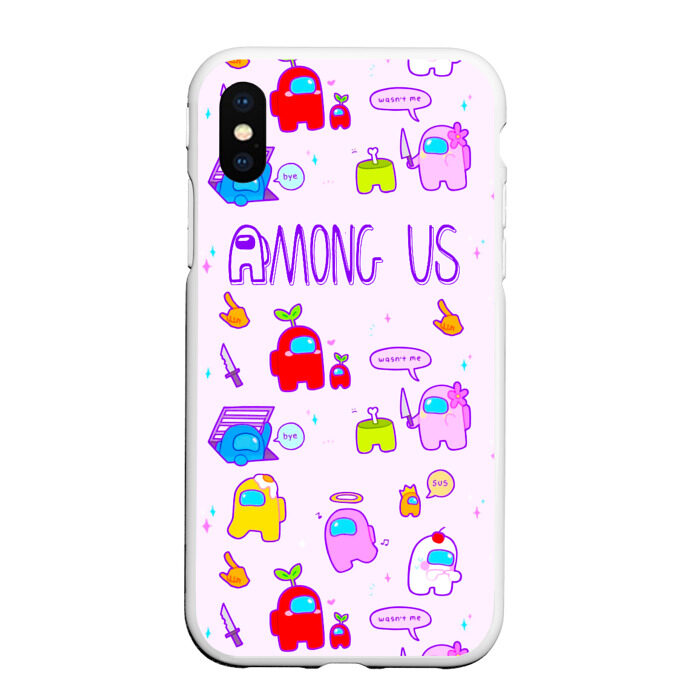 Чехол для iPhone XS Max матовый Among Us фото