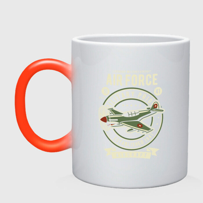 Кружка хамелеон Воздушные силы фото