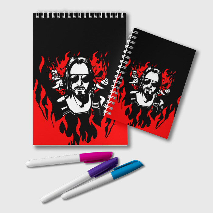 Блокнот CYBERPUNK 2077 КИАНУ РИВЗ фото