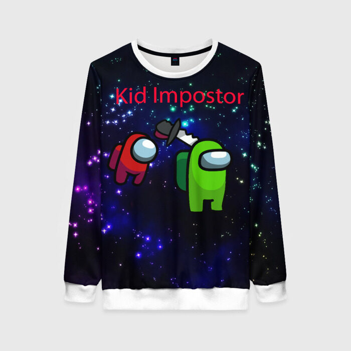 Женский свитшот 3D Among us Impostor фото