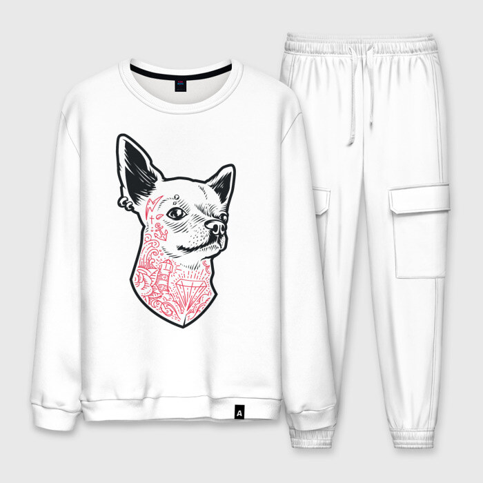 Мужской костюм хлопок Собака матрос фото