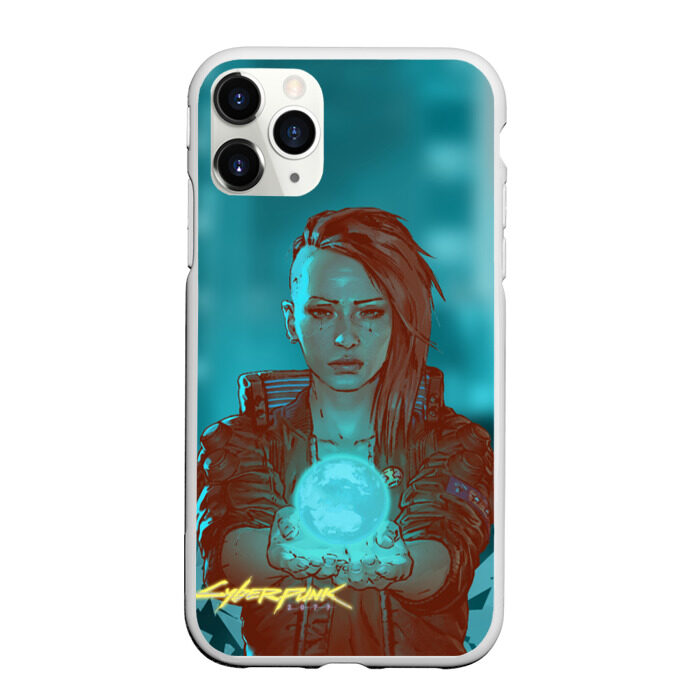 Чехол для iPhone 11 Pro матовый Cyberpunk 2077 V фото