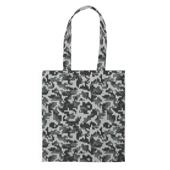 Шоппер 3D вязанный камуфляж фото