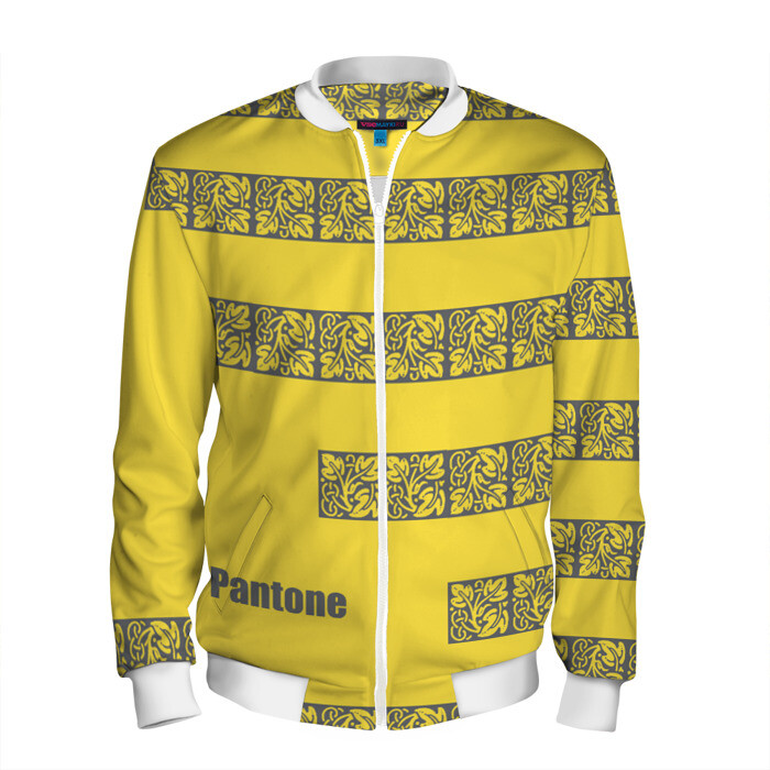 Мужской бомбер 3D Узор Pantone 2021 фото