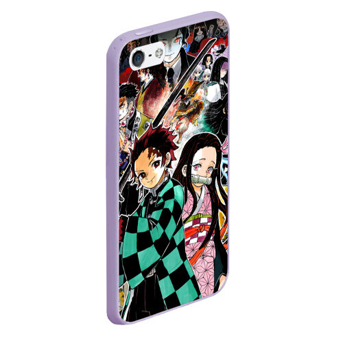 Чехол для iPhone 5/5S матовый Клинок рассекающий демонов фото