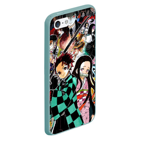 Чехол для iPhone 5/5S матовый Клинок рассекающий демонов фото